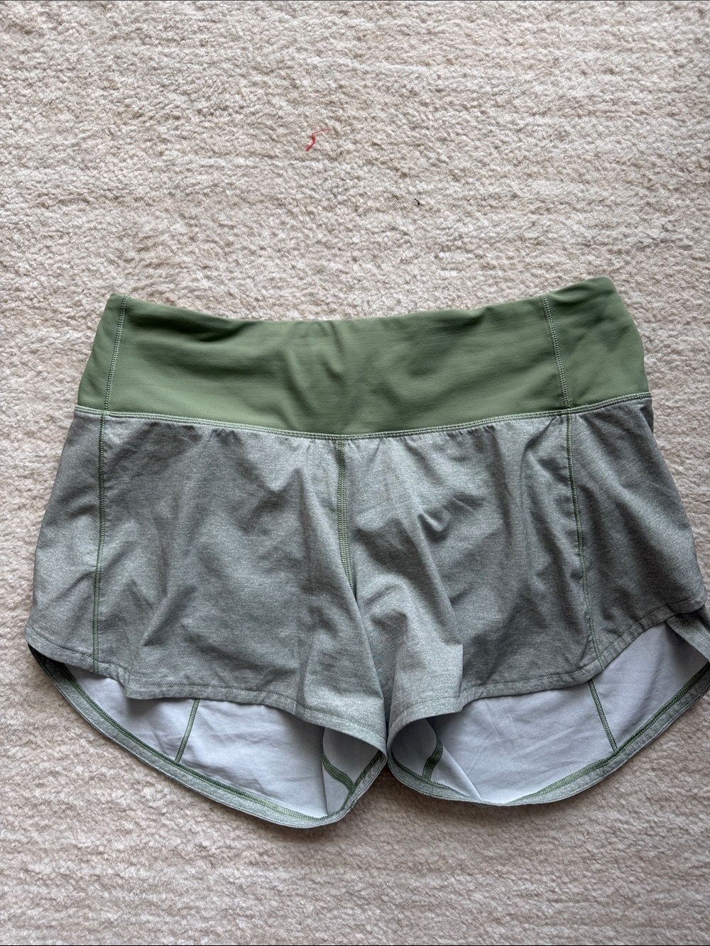 lululemon athletica Speed Up HR Green Shorts